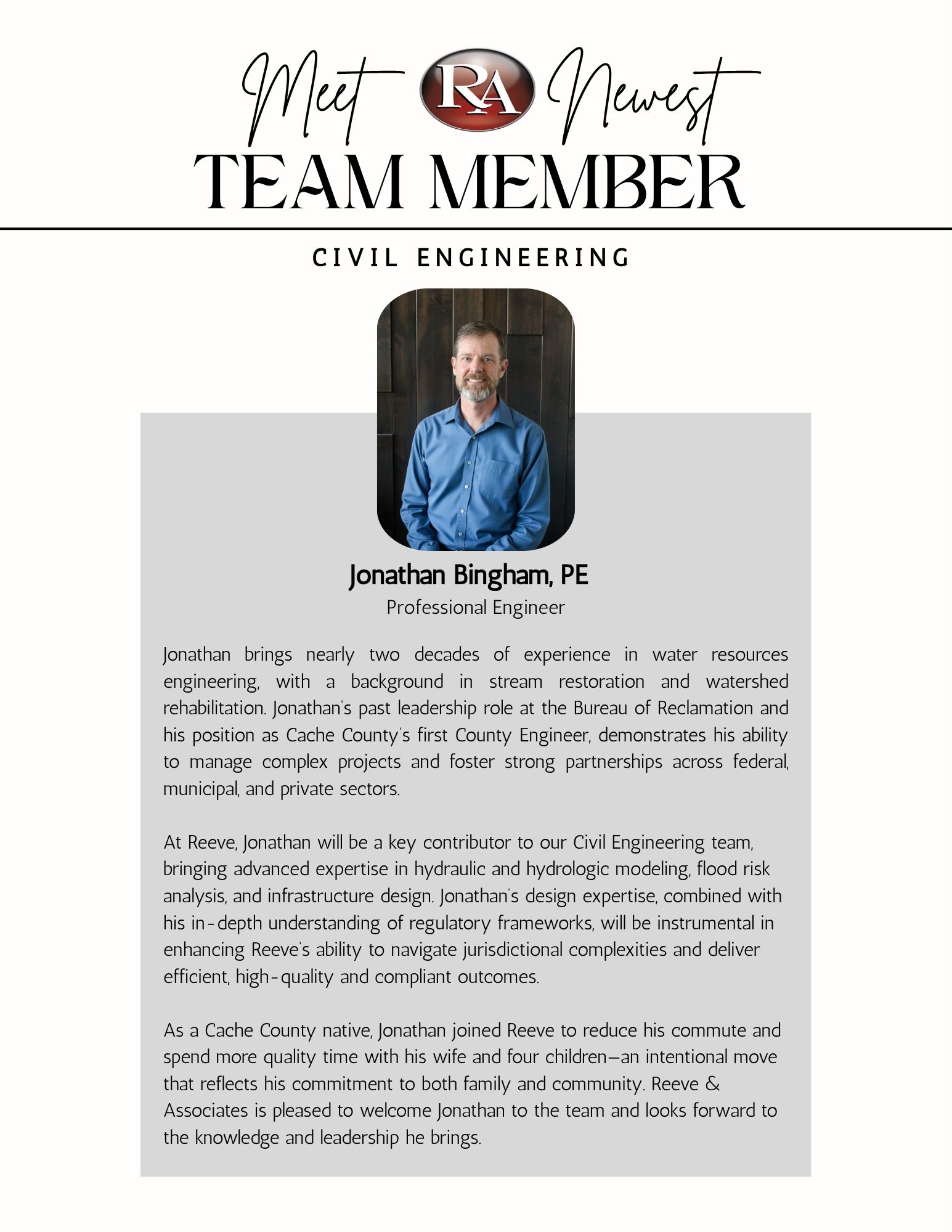  Reeve new employee announcement